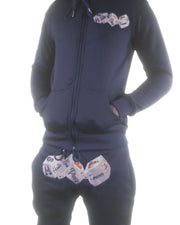 THB Sweat Suit - Navy Blue (Zip up)