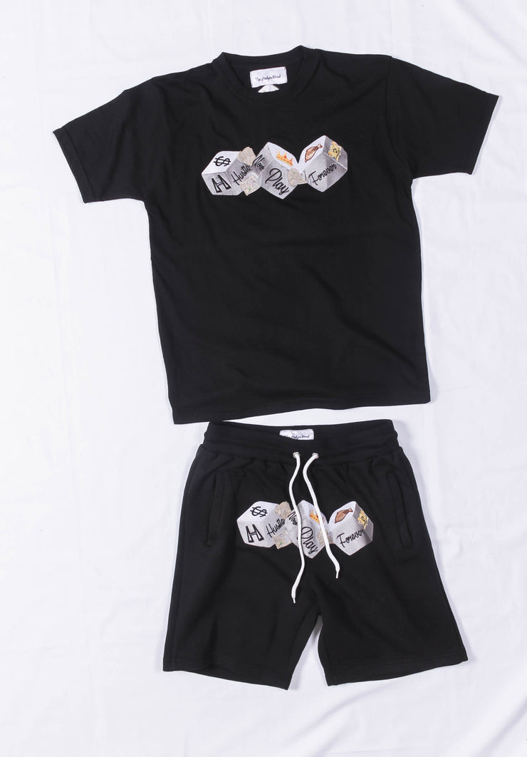 THB short/shirt set - Black