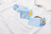 THB white short set - Baby Blue dice (Limited Edition)